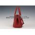 Prada Saffiano Mini Double Zip Tote Dark Red