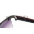 Prada Sporty Square Silver Frame Linea Rossa Logo Sunglasses 308312