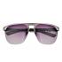 Prada Sporty Square Silver Frame Linea Rossa Logo Sunglasses 308312