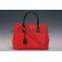 Prada Double Tote Red With Black Python Handles 18926811