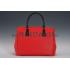 Prada Double Tote Red With Black Python Handles 18926811