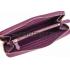 Prada Saffiano Leather Zip Around Small Purple Wallet Replica