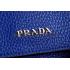 Prada Double Tote Blue With Python Handles