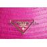 Prada Double Tote Crocodile Leather Bag Fuchsia