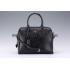 Prada Saffiano Shoulder Strap Bowler Bag Black