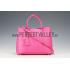 Replica Prada Double Tote Ostrich Leather Bag Fuchsia