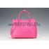 Replica Prada Double Tote Ostrich Leather Bag Fuchsia