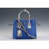 Prada Double Tote Blue With Python Handles 18926825