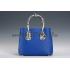 Prada Double Tote Blue With Python Handles 18926825