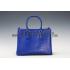 Prada Saffiano Crocodile Leather Blue Bag