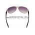 Prada Sporty Linea Rossa Gold Frame Grey Lenses Sunglasses 308156