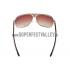 Prada Sporty Embellished Gold Frame Linea Rossa Logo Sunglasses 308302