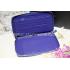 Prada Purse Wallet Calfskin Blue -18