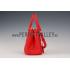 Prada Saffiano Small Crocodile Leather Black And Red Bag