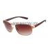 Prada Sporty Gold Frame Linea Rossa Logo Sunglasses 308306