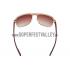 Prada Sporty Gold Frame Linea Rossa Logo Sunglasses 308306