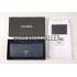 Replica Prada Saffiano Leather Dark Blue Wallet