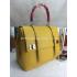 Prada Handbag Calfskin Yellow