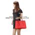 Prada Saffiano Soft Double Bag Red