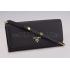 Prada Continental Wallet with Strap Black Replica