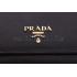 Prada Continental Wallet with Strap Black Replica