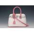 Prada Saffiano Promenade Pink and White Tote Replica