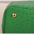 Prada  16625M Ladies Ostrich Skin Green Handbag Replica