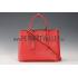 Prada Saffiano Double Tote Red