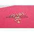 Prada Saffiano Leather Zip Around Rose Wallet