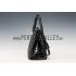 Prada Saffiano Crocodile Leather Black Bag