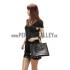 Prada Saffiano Crocodile Leather Black Bag