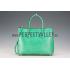 Cheap Prada Double Tote Crocodile Leather Bag Green