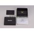 Prada Continental Leather Key Holder Black