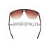 Prada Sporty Square Brown Frame Linea Rossa Logo Sunglasses 308310