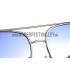 Prada Aviator Silver Frame Blue Lenses Sunglasses 308149