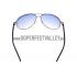 Prada Aviator Silver Frame Blue Lenses Sunglasses 308149