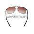 Prada Square Linea Rossa Logo Brown Frame Sunglasses 308219