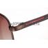 Prada Square Linea Rossa Logo Brown Frame Sunglasses 308219