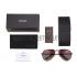 Prada Aviator Linea Rossa Logo Brown Frame Sunglasses 308223