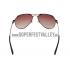 Prada Aviator Linea Rossa Logo Brown Frame Sunglasses 308223