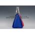 Prada Front Pocket Blue - Fuchsia & Python Handles Tote 18926813