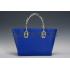 Prada Front Pocket Blue - Fuchsia & Python Handles Tote 18926813