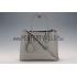 Prada Saffiano Double Tote Grey