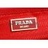 Prada Double Tote Red With Blue Python Handles 18926808