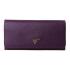 Prada  1M1137 Wallet Cow Leather Purple