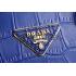 Prada Promenade Black And Blue Small Crocodile Bag