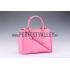 Prada Saffiano Medium Double Zip Tote Pink