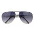 Prada Aviator Silver Frame Black Temples Sunglasses 308230