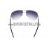 Prada Aviator Silver Frame Black Temples Sunglasses 308230