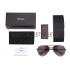 Prada Aviator Linea Rossa Logo Black Frame Sunglasses 308222